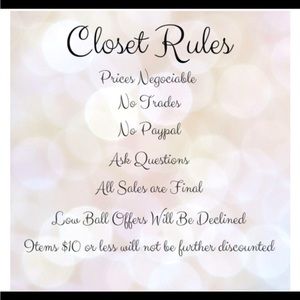 Closet rules